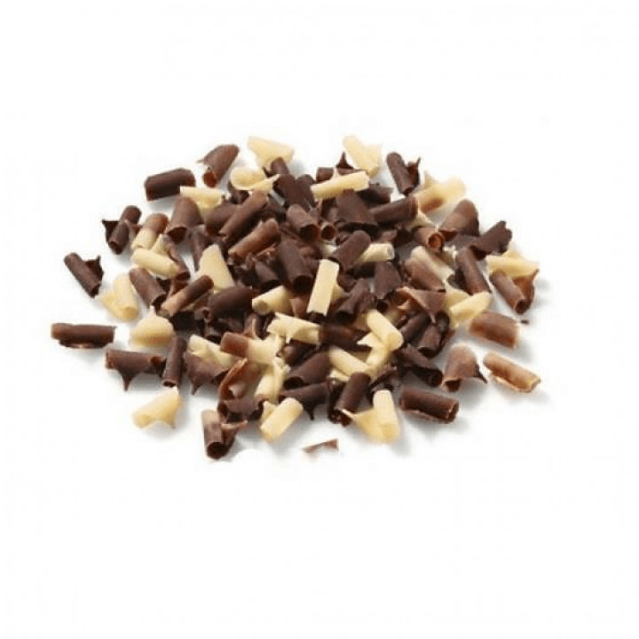 Завитки из белого и темного шоколада Callebaut