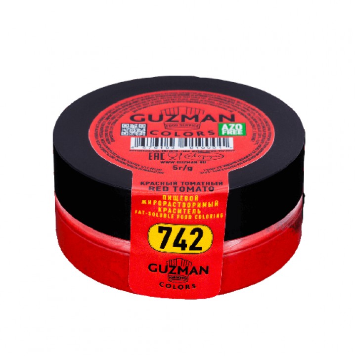 Жирорастворимый краситель для шоколада 5 гр. Guzman Красный томатный 742