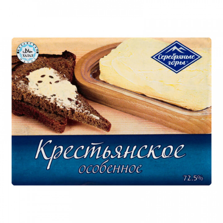 Масло сливочное Крестьянское особенное 72,5 %
